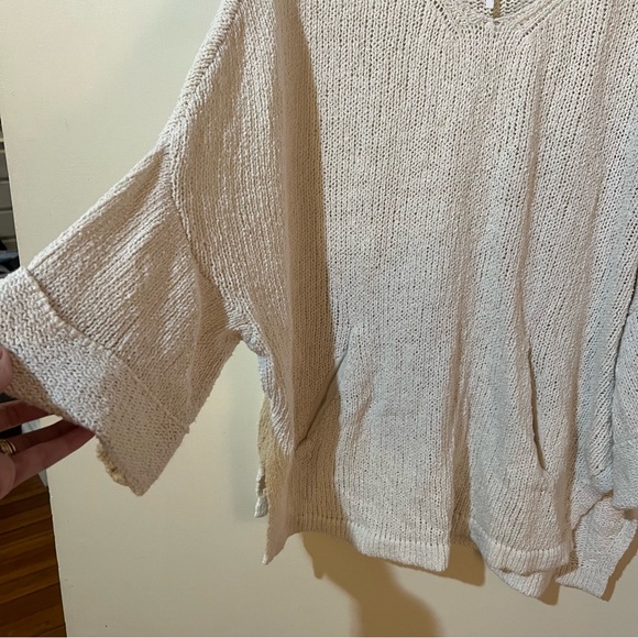 Free People | You Found Me knit tunic sweater, Ivory Cream - Picture 9 of 12